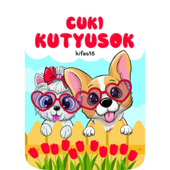 Cuki kutyusok - kifestő
