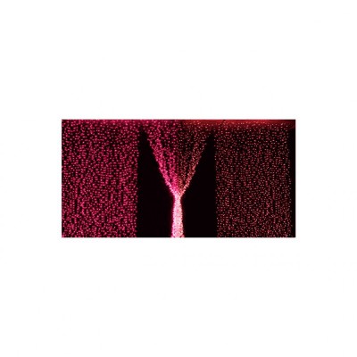 Perdea Lumina Rosu 720 LED 2.5x3M IP44 foto