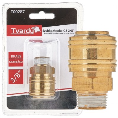 Conector rapid din alama tip mama, filet exterior 3 / 8&amp;quot;, Tvardy T00287 foto