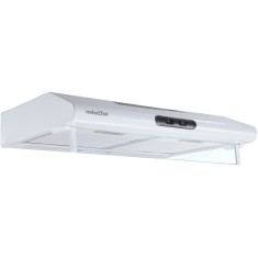 Hota clasica NobelTek NHO-CL60F15W, 60 cm, 1 motor, 2 filtre aluminiu, lampa led, 300m3, Alb
