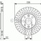 Disc frana RENAULT SYMBOL II (LU1/2) (2008 - 2013) BOSCH 0 986 479 A86