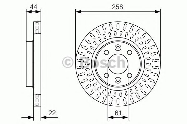 Disc frana RENAULT SYMBOL II (LU1/2) (2008 - 2013) BOSCH 0 986 479 A86