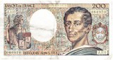 Bancnota Franta 200 Franci 1992, Seria 60970