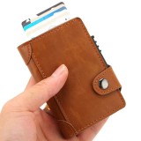 Portofel RFID iUni P4, 10 carduri, Maro