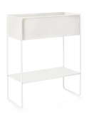 Cumpara ieftin Suport flori otel alb Madelyn 50x22x63.5 cm