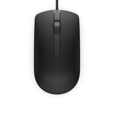 Mouse Dell MS116, Wired, 3 butoane, Senzor Optic, USB, 1000 DPI, Black foto