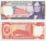 1988 (3 XI), 50 Bol&iacute;vares (P-65b) - Venezuela - stare UNC