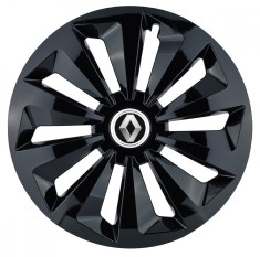 Set 4 capace roti Fox negru R16 pentru gama auto Renault