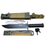 Kit de supravetuire Foxter, cutit 35.5 cm, prastie, busola, sfoara, cremene, teaca inclusa