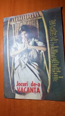 revista jocuri de-a vacanta iunie 1989-umor,rebus,divertisment,etc