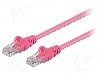 Patch cord Cat 5e, U/UTP, conexiune 1:1, 0.5m, Goobay - 95214 foto