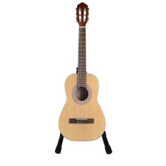 Chitara clasica, 95 cm, lemn, stativ inclus, bej