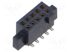 Conector PCB-PCB mama 10 PIN 1,27mm SFM aurit SMT 3,7A SAMTEC foto