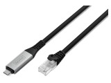 Cablu USB 3.2 Gen 1 DIGITUS RJ45 USB-C Nichelat 10m Negru AK-300601-100-S