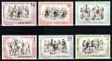 Romania 1966, LP 626, Dansuri populare, seria, MNH!, Muzica, Nestampilat