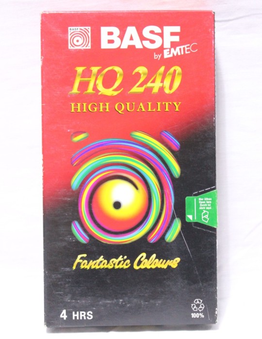 Caseta video VHS BASF HQ 240 minute - sigilata