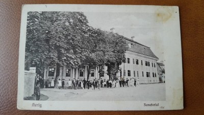Carte postala, Avrig Sanatoriul, 1926 foto