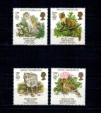 Marea Britanie 1986 - Conservarea naturii, Europa, CEPT, fauna, serie neuzata