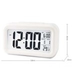 Ceas cu termometru si alarma ALB