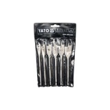 Set burghie plate pentru lemn 10-25,6buc Yato YT-3258