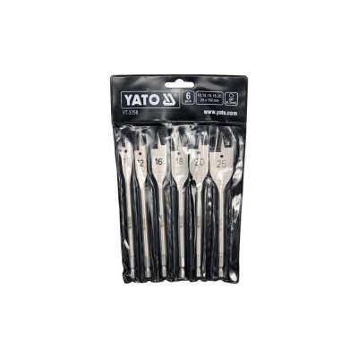 Set burghie plate pentru lemn 10-25,6buc Yato YT-3258 foto