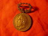 Medalia Rasplata Muncii pt Constructii Scolare / Ferdinand I , bronz