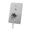 Buton de iesire cu cheie, montaj ingropat, inox, LED, NO-NC-COM, 86 x 50 mm CSK-508SLED, Csaccess