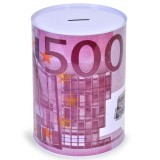 Pusculiță Metalică, Model Euro 500, Diametru 15 cm, &Icirc;nălțime 21 cm, Oem