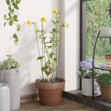 Țăruși Plante Grădină vidaXL, 61cm, Oțel, Verde &Icirc;nchis, Set 20 Bucăți, Suport Flori, Legume, Tomate, Exterior Interior