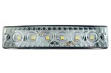6 led Alb Camion Remorca Lampi de marcaj laterale cu distanta Indicator 12/v