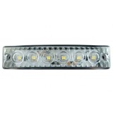 6 led Alb Camion Remorca Lampi de marcaj laterale cu distanta Indicator 12/v
