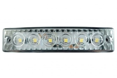 6 led Alb Camion Remorca Lampi de marcaj laterale cu distanta Indicator 12/v foto