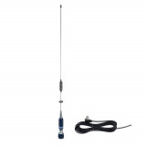 Pachet Antena CB Auto PNI ML75 Pliabila 75cm cu Cablu Montaj T601 4m RG58, 300W, Raza 8km