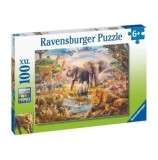 Cumpara ieftin Puzzle Ravensburger - Animale in salbaticie, 100 piese