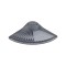 Scurgator de vase din plastic, forma evantai, gri, 330 x 330 x 90 mm