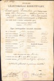 A799 Certificat școlar, 1907, Școala civilă de fete Biserica Albă