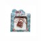 Martisor tip brosa cu model gentuta cu pietricele rosii pentru 1 si 8 martie