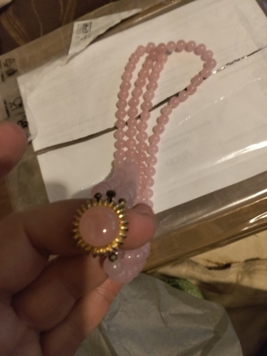Colier Quartz roz