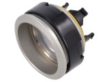 Suport Buton EAO 22mm IP67 Aluminiu, Diametru Montare 22.5mm, Parte Frontala 25mm, Cod 84-0200.7