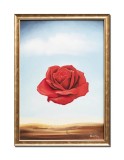 Cumpara ieftin Rosa Meditativa tablou pictat manual inramat, 75x55cm ulei pe panza, reproducere Salvador Dali