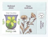 **Romania, LP 2399/2023, Plante medicinale, 1,40 lei cu vinieta coala posta, MNH