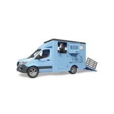 Jucărie camionetă transport animale MB Sprinter cu 1 cal