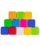 Cuburi Colorate de Plastic Matematica 12 Piese