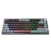 Tastatura Mecanica Gaming Montech MKey PRO Darkness, Wireless 2.4GHz, Bluetooth, USB, Yellow Switch (Multicolor)