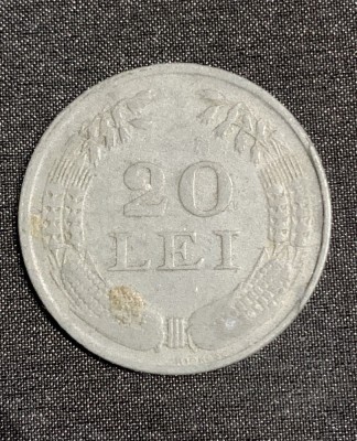 Moneda 20 lei 1943 foto