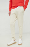 BOSS pantaloni de trening din bumbac CASUAL bărbați, culoarea gri, uni 50472661, Boss Orange