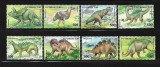 TAJIGISTAN-FAUNA PREISTORICA-Animale Serie de 8 timbre