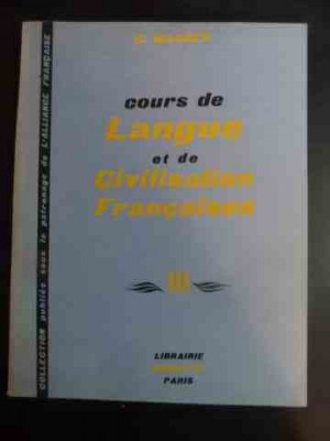 Cours De Langue Et De Civilisation Francaises Vol.3 - G.mauger ,542978 foto