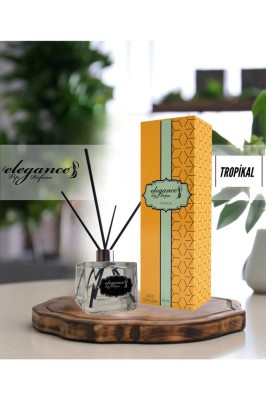 Difuzor de Aroma Tropical &amp;ndash; 100ml, Sticla Patrata Eleganta | Parfum de Lunga Durata pentru Casa, Cadou de Lux foto