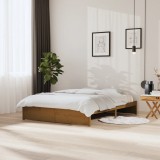 VidaXL Cadru de pat King Size, maro miere, 150x200 cm, lemn masiv
